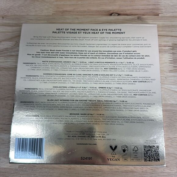 Iconic London Heat of The Moment Face & Eye Palette - Picture 4 of 4